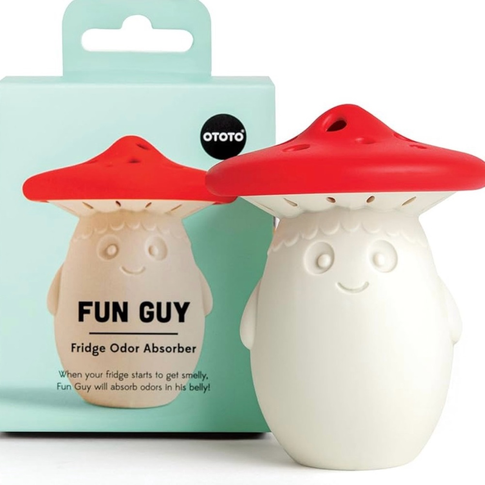 Ototo Fun Guy Fridge Odor Absorber - Red and White Mushroom, NIB